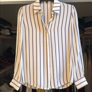 Frame silk vintage stripe blouse